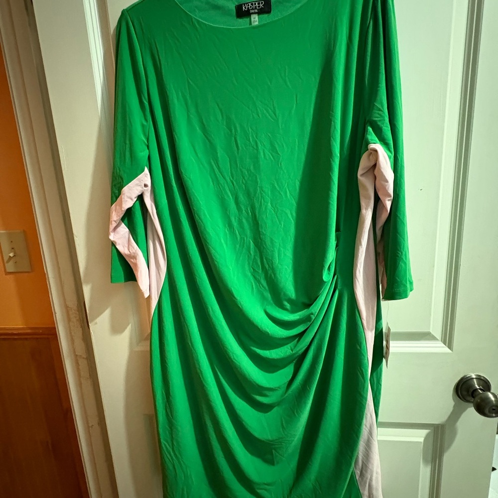 Kasper Vibrant Green Dress